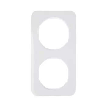 Placca a parete Berker 10122189 bianco design senza viti