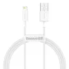Baseus CALYS-A02 cavo per cellulare bianco 1 m USB A Lightning