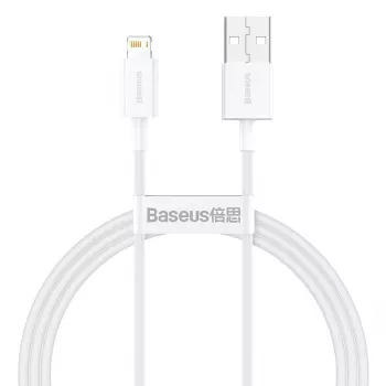 Baseus CALYS-A02 cavo per cellulare bianco 1 m USB A Lightning