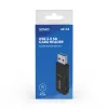Lettore di schede SAVIO AK-64 USB 3.2 Gen 1 uscita Type-A, slot MicroSD, 5000 Mbit/s, nero