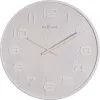 NeXtime 3096WI - orologio da parete - orologio al quarzo - rotondo - bianco - legno - legno
