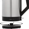 Bollitore Clatronic 1,5 L 2200 W nero acciaio inox