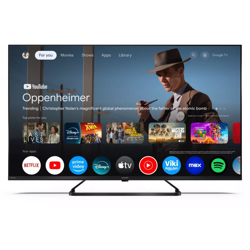 Sharp 43HP6265E TV Google UHD nero