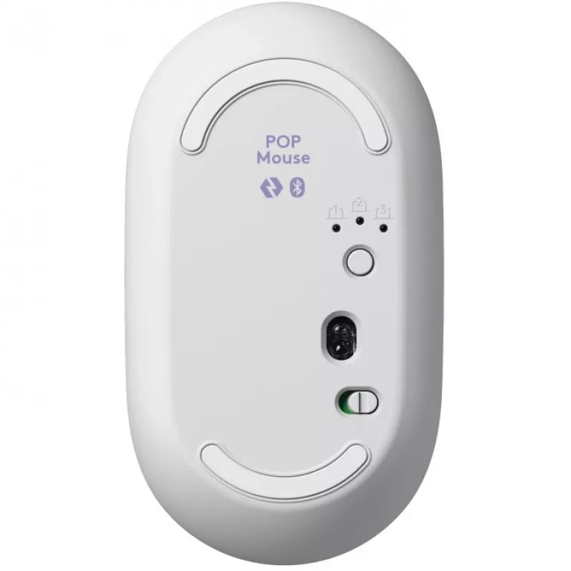 Logitech POP Icon Combo - set tastiera e mouse - senza fili - Bluetooth LE - QWERTY - US International - lilla, bianco sporco (920-013078)