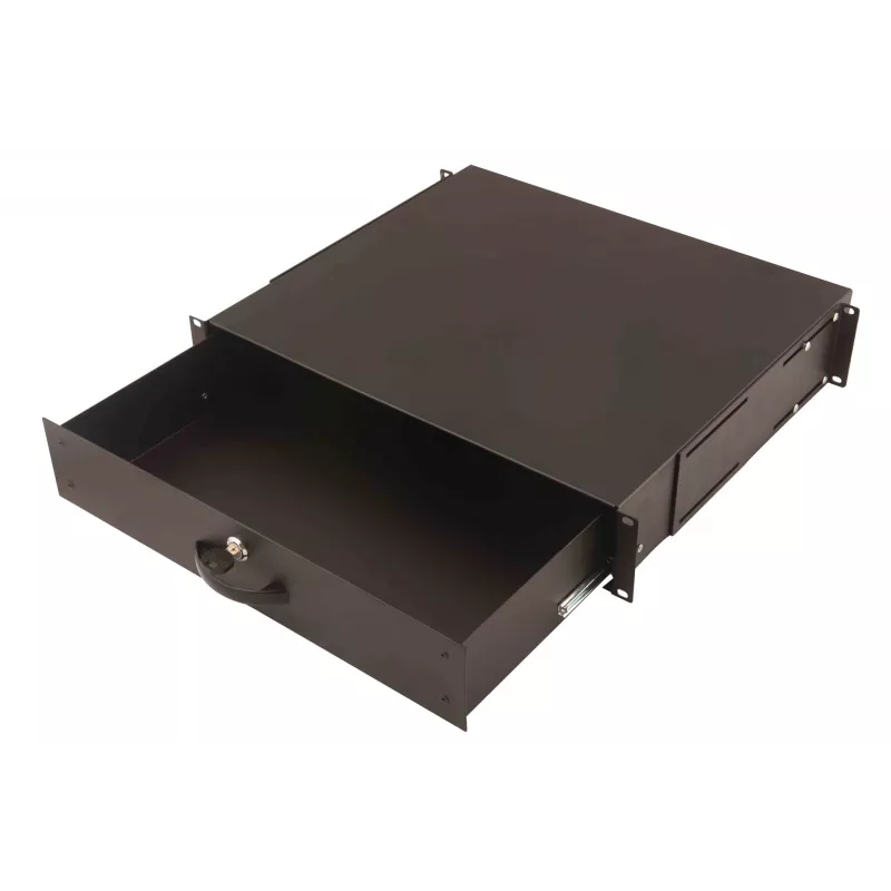 Cassetto portatastiera con vano documenti Digitus DN-19 KEY-2U-SW