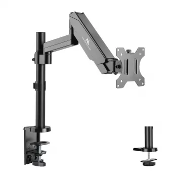 Supporto da scrivania per monitor MACLEAN MC-775 per schermi da 32 pollici (81,3 cm), VESA 75x75–100x100, fino a 8 kg, grigio