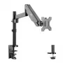 Supporto da scrivania per monitor MACLEAN MC-775 per schermi da 32 pollici (81,3 cm), VESA 75x75–100x100, fino a 8 kg, grigio