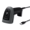 Lettore di codici a barre portatile QOLTEC 50863 — scanner 1D/2D, USB con cavo, sensore LED, nero, 5V, cavo 1,8 m
