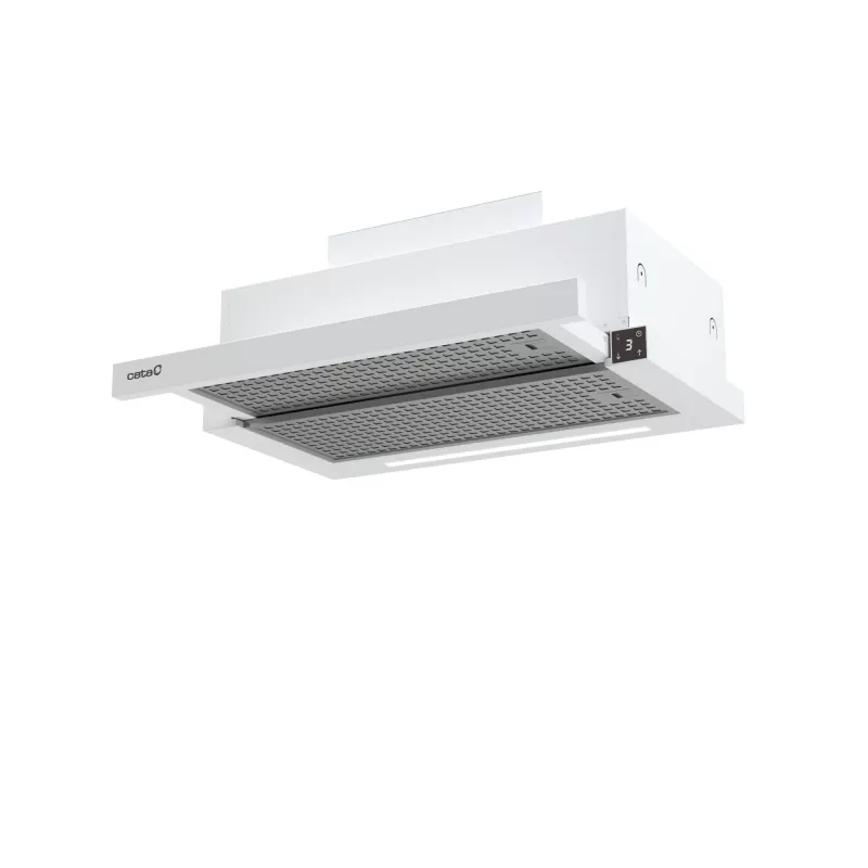 Cappa aspirante da incasso CATA TFH 6830 GWH 600 m³/h bianco comandi touch