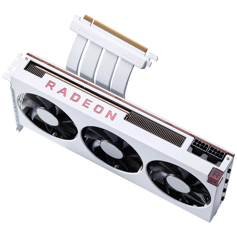 Cavo riser piatto PHANTEKS PCI-E 4.0 x16, 180 gradi, 30 cm - bianco