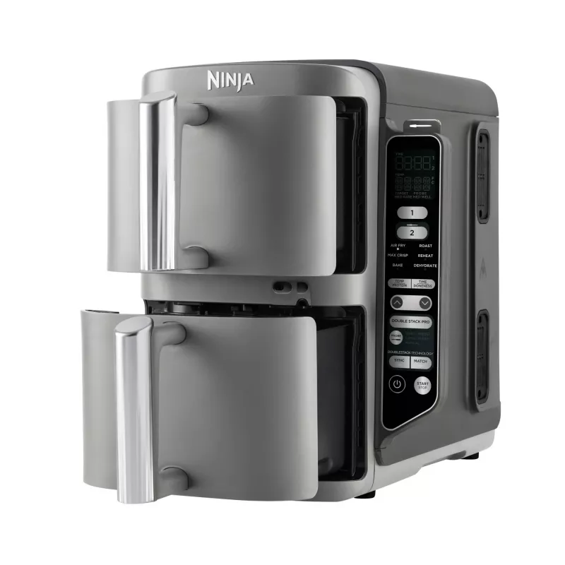 Ninja Double Stack XL friggitrice ad aria 2 scomparti con sonda di temperatura SmartCook 9,5 L SL451EU