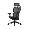 Sedia da ufficio gaming Onex | Ventra Premium rete in tessuto | nero