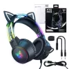 Headset Onikuma X15 PRO cuffie gaming gatto nere