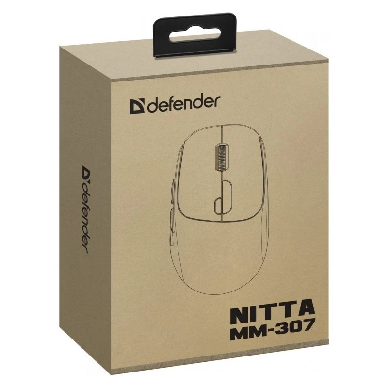 Mouse Defender NITTA MM-307 RF+BT OTTICO 1600dpi 6T BIANCO