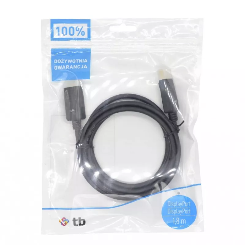 Cavo DisplayPort TB M/M 1,8 m, nero (AKTBXVDMDPPG18B)