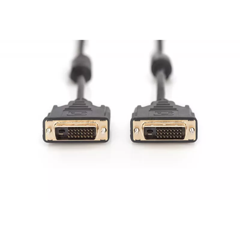 Cavo di connessione DVI Assmann. DVI(24+1). 2x ferrite M/M. 10.0m. DVI-D dual link. UL. bl (AK-320101-100-S)