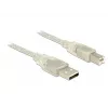 Cavo USB DeLOCK 83895 USB 2.0 3 m USB A USB B trasparente