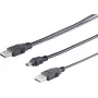 Cavo USB a Y ShiverPeaks 77150 — 2× USB-A su USB-B Mini (5 poli) cavo di alimentazione