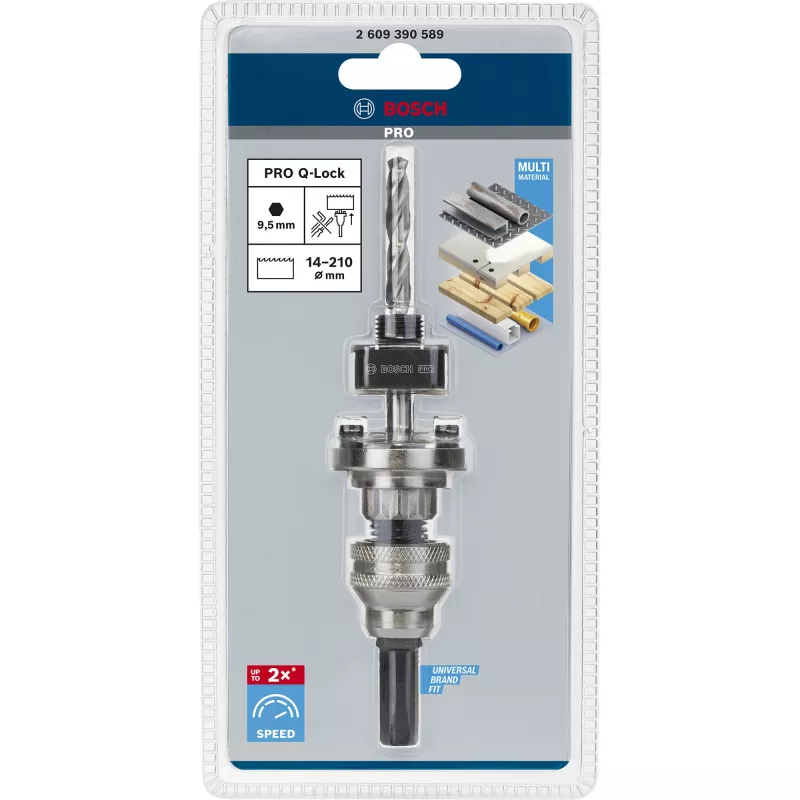 Adattatore attacco esagonale Bosch Q-Lock 2609390589