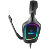 Cuffie gaming con microfono AP-U750MV, nere (USB, RGB)