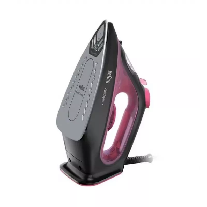 Braun TexStyle 1 ferro da stiro a secco e a vapore piastra in ceramica 2000 W nero, viola