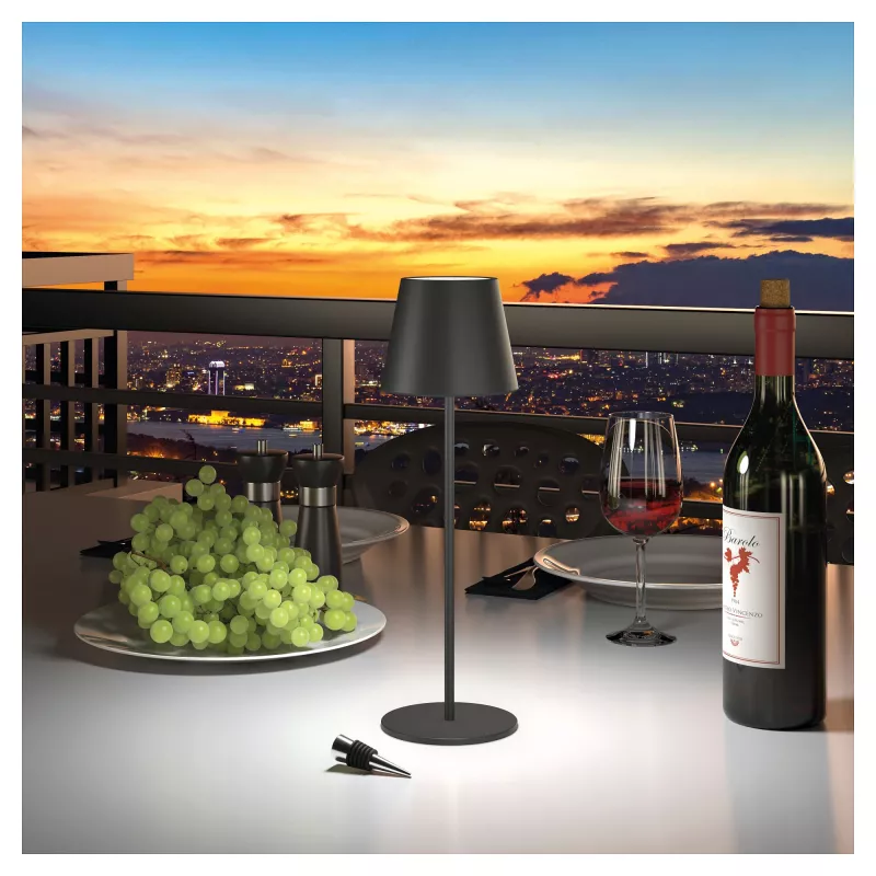 RealPower TableLight 360 3W lampada da tavolo LED nero IP44