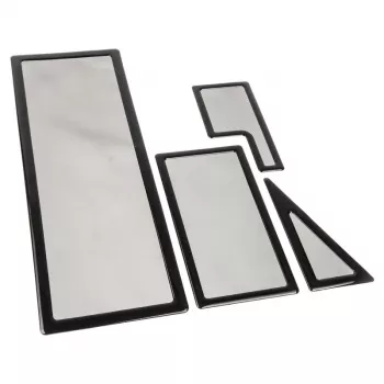 Set filtri antipolvere DEMCiflex per NZXT Switch 810, nero su nero, filtri di ricambio
