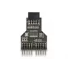 DeLOCK 60045 Adattatore per cavo 9 pin USB 2.0 2 x header 9 pin nero