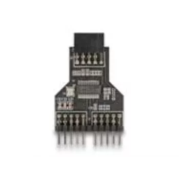 DeLOCK 60045 Adattatore per cavo 9 pin USB 2.0 2 x header 9 pin nero