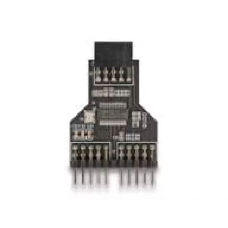 DeLOCK 60045 Adattatore per cavo 9 pin USB 2.0 2 x header 9 pin nero