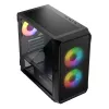 Case per computer Logic Concept Portos Mini ARGB Micro ATX nero