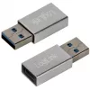 LogiLink AU0056 adattatore USB 3.2 Gen 1 USB Type-C connettore femmina argento