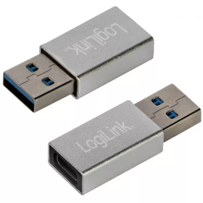 LogiLink AU0056 adattatore USB 3.2 Gen 1 USB Type-C connettore femmina argento