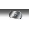 Radiosveglia Muse M-170CMR — radiosveglia digitale, display LED da 1,2 pollici, FM, AC 230V, backup AAA, specchio/bianco