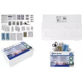 First Aid Only kit di primo soccorso P-51003 00 — box di primo soccorso compatto da parete DIN 13157, bianco