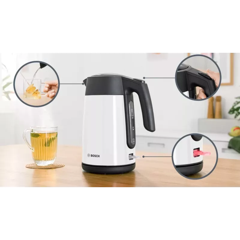 Bollitore Bosch TWK7L461 1,7 L 2400 W bianco