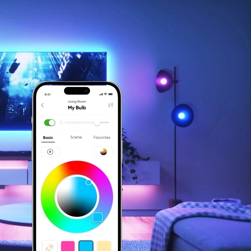 Essentials Smart A60 lampadina E27 Matter 9W 806Lm RGBCW 2700-6500K | E27 | 8,5 W | RGBCW | Bluetooth, Thread