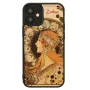 Custodia per cellulare Man and Wood per iPhone 12 mini — serie Zodiac, nero