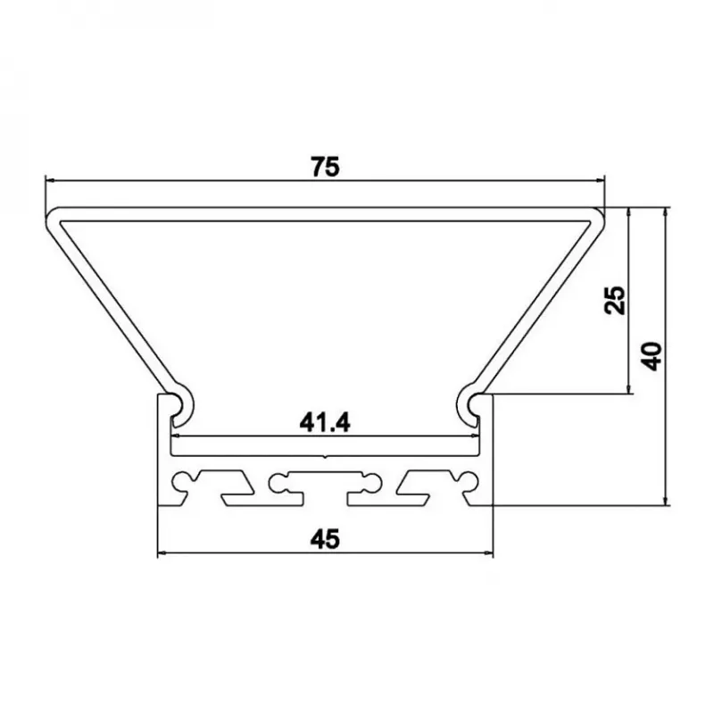 Profilo Synergy 21 ALU065-T (S21-LED-PR20183)
