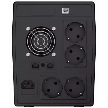 Gruppo di continuità Green Cell UPS05 — Line-Interactive 2 kVA / 1200 W, 5 prese Type-F, LCD, USB, RJ-45