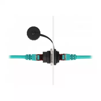 Connettore femmina da incasso RJ45 Cat.6 DeLOCK con tappo antipolvere