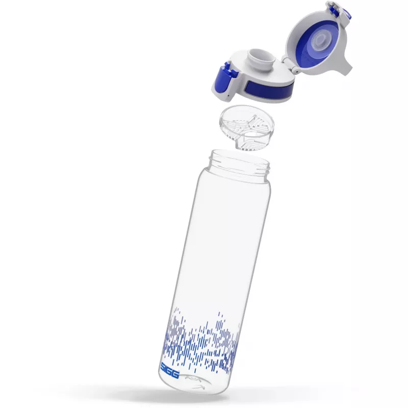 Borraccia Total Clear One MyPlanet blu 0,75 L trasparente/blu scuro, tappo a una mano ONE