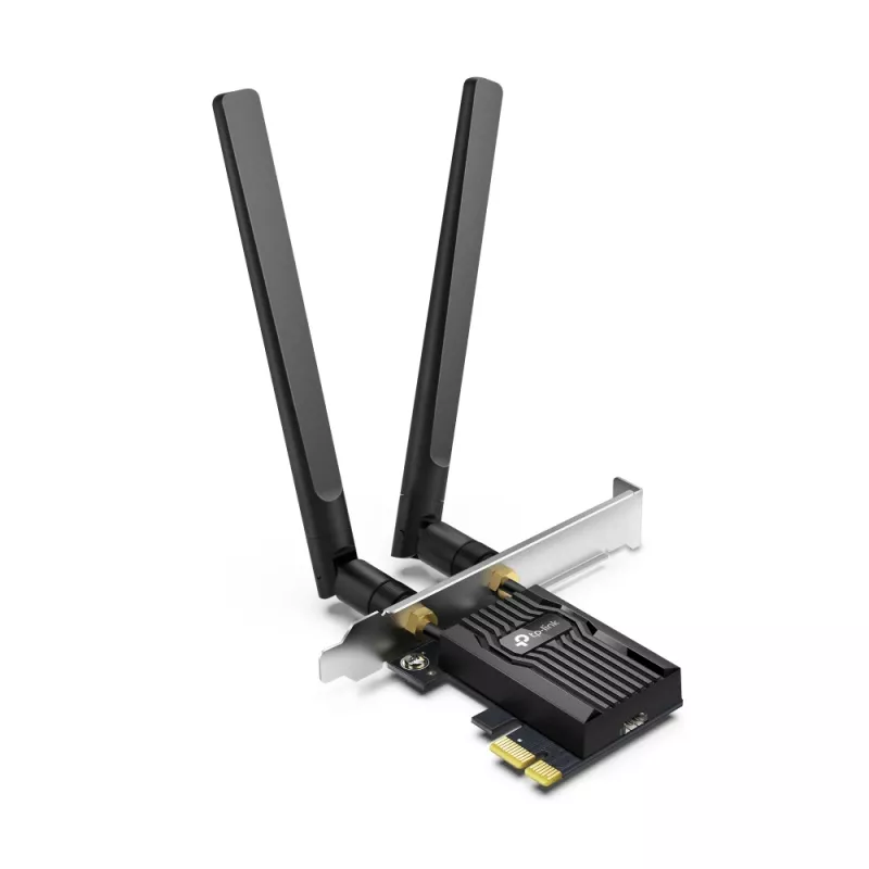 Adattatore PCIe Wi‑Fi 6 Bluetooth TP‑LINK Archer TX10E AX900 — scheda PCIe, AX900 Wi‑Fi 6, Bluetooth