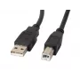 Cavo USB Lanberg CA-USBA-10CC-0030-BK 3 m USB 2.0 USB B nero (CA-USBA-10CC-0030-BK)
