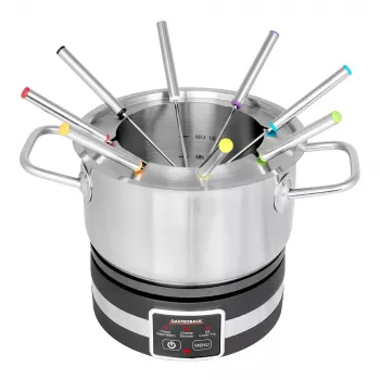Fonduta elettrica Gastroback 42568 1,8 l 8 persone nero acciaio inox