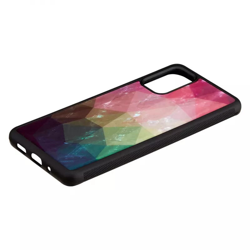 Custodia per cellulare iKins per Samsung Galaxy S20+ — design fiori d'acqua, nero