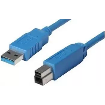 shiverpeaks BASIC-S cavo USB 3.0, connettore A - connettore B 0,5 m, cavo e connettori: blu, doppio schermato, max. (BS77030)