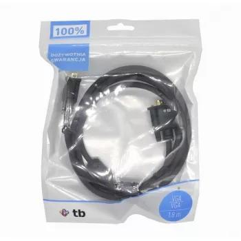 Cavo TB VGA 15M-15M 1,8 m nero-oro (AKTBXVGAMMG180B)