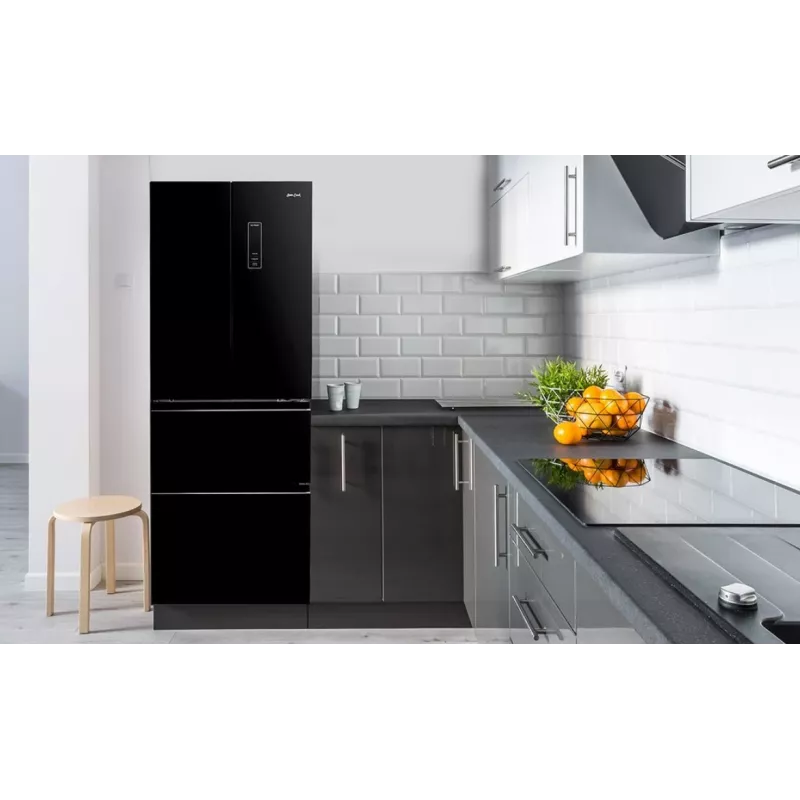 Frigorifero combinato French-Door Sam Cook PSC-WG-1020AA/B 351 l, classe di efficienza energetica E, nero