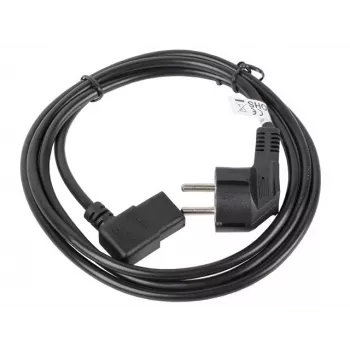 Cavo di alimentazione LANBERG CA-C13C-12CC-0018-BK, 2 m, connettore femmina C13 a CEE7/7, nero, C13 angolare